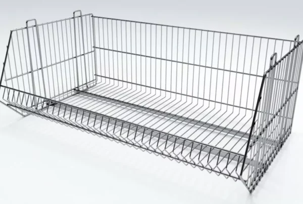 Kosze z drutu jako element wyposażenia sklepów kosze drutu